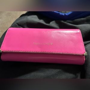 Last Chance Donating next week. Pink long leather like wallet